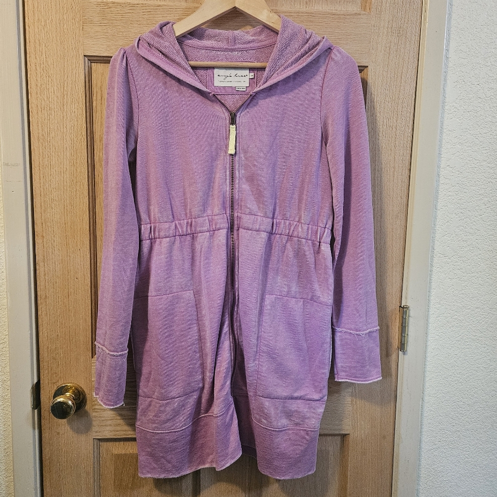 Small Pink Evy's Tree Hooded Zip-Up Jacket
